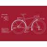 Błotnik zestaw BURN CENTRAL FULL FENDER 700x45mm przód, tył
