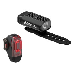 Zestaw lampki LEZYNE HECTO DRIVE 500XL przód 500 lumenów, KTV tył 10 lumenów, usb