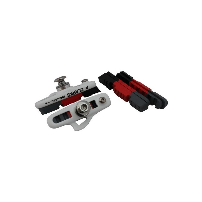 Klocki hamulcowe CLARK'S CPS240 SZOSA (Shimano, Campagnolo, Warunki Suche i Mokre 55mm + 2x dodatkowe wkładki