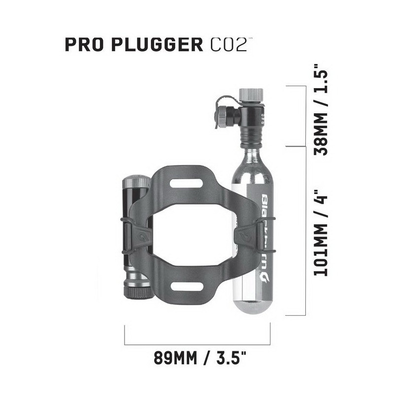 Zestaw naprawczy + pompka ręczna CO2 BLACKBURN PRO PLUGGER CO2 TIRE REPAIR KIT